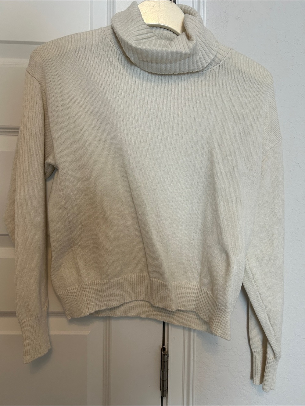 Lulu’s Turtleneck Knit Sweater in Cream